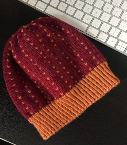 Reindeer Tracks Kids Knit Hat Pattern By Knitting in the Park