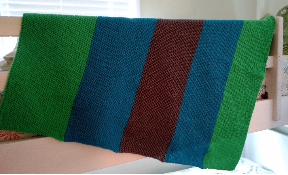 Free Knitting Pattern: Little Boy Blue Baby Blanket - Knitting in the Park