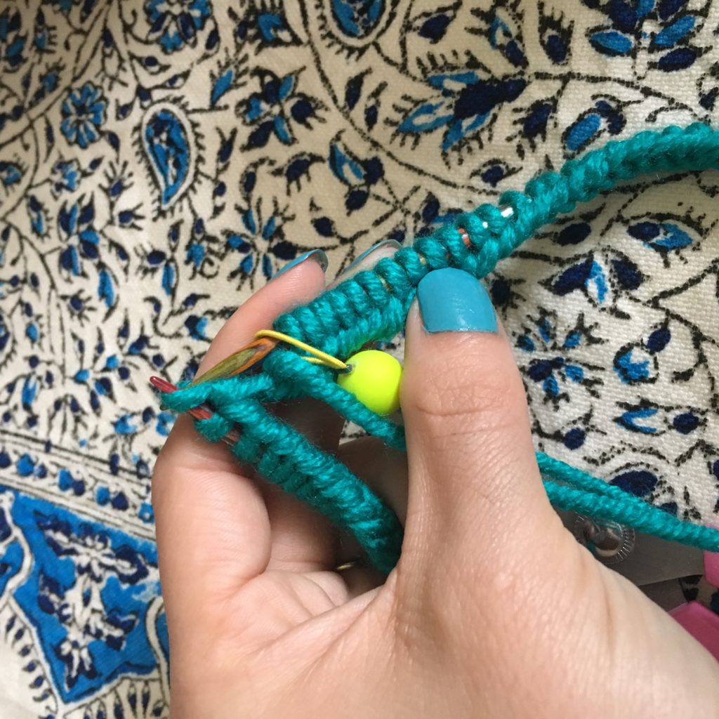 Learn how to avoid a jog in your hats when you are casting on and knitting in the round. Photos are included.