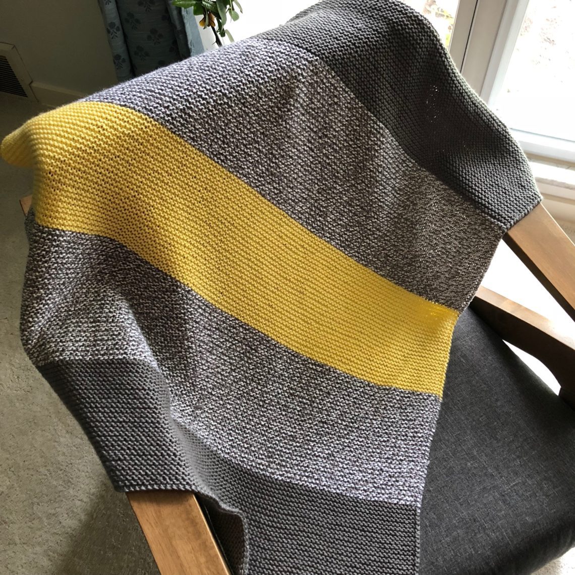Building Blocks Baby Blanket Knitting Pattern