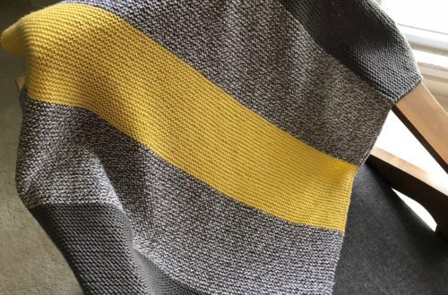 Building Blocks Baby Blanket Knitting Pattern