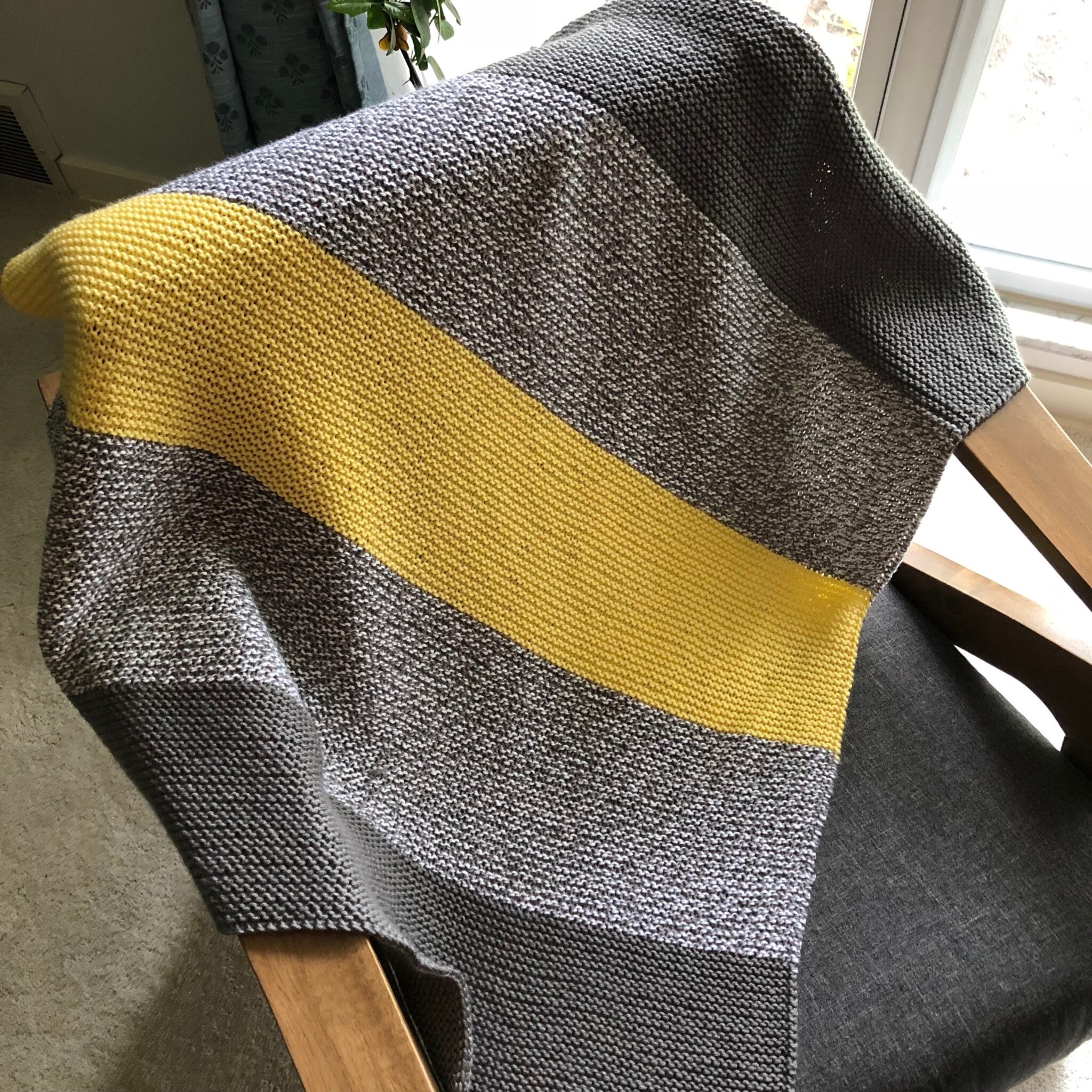 Building Blocks Baby Blanket Knitting Pattern