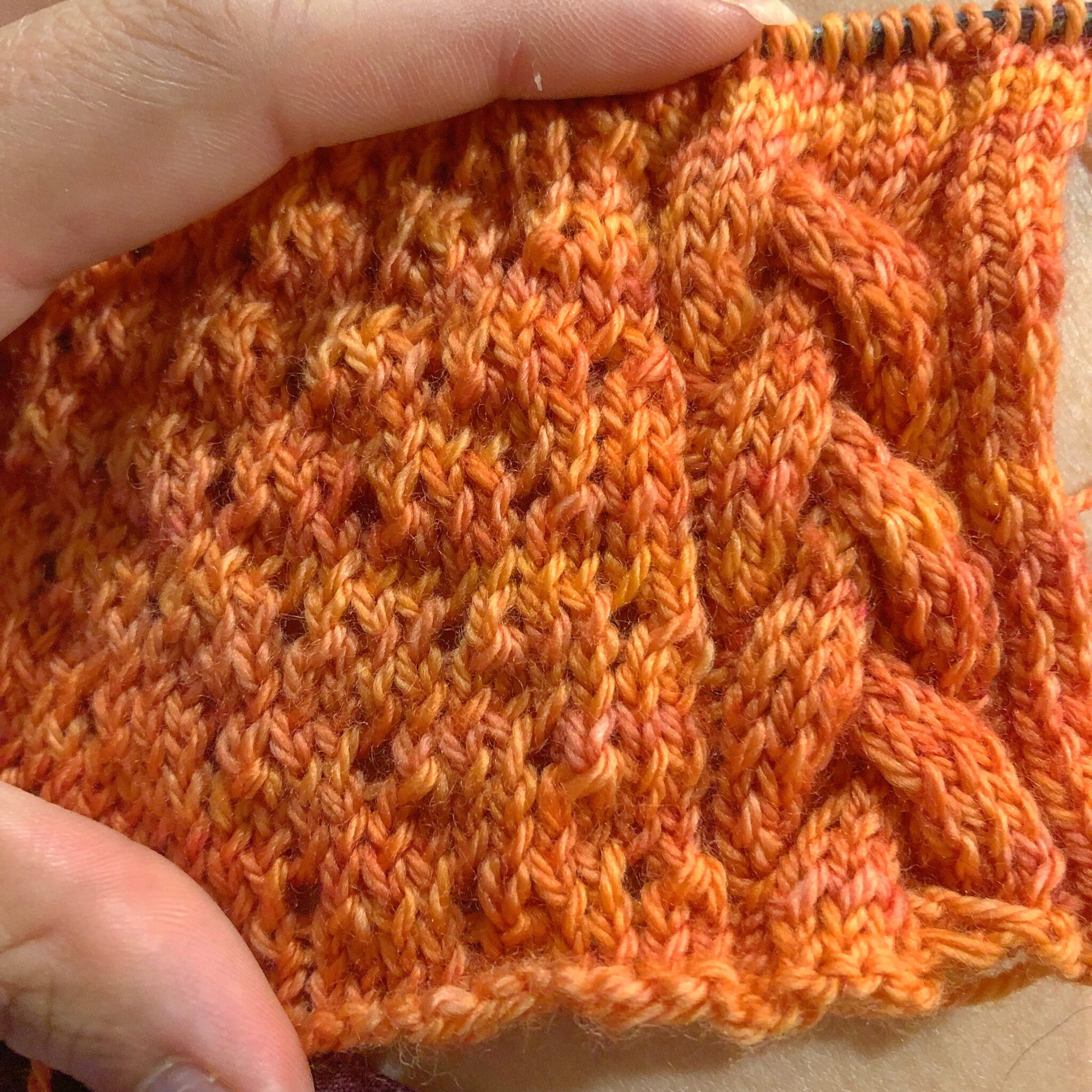 Fall Vines Cowl - Knitting in the Park Knit Along