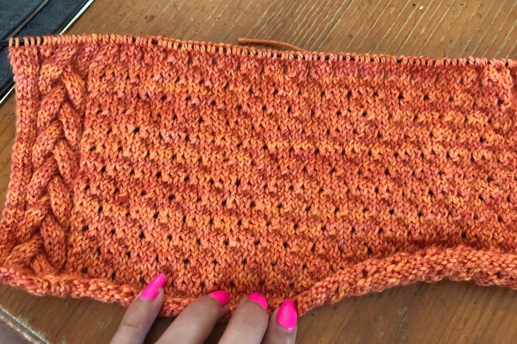 Fall Vines Cowl Knit Along with Knitting in the Park