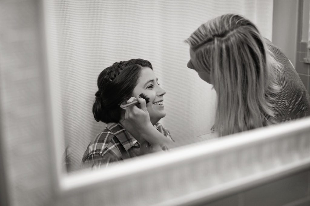 Getting Wedding Makeup Done