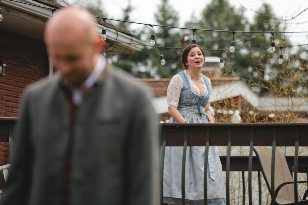 Wedding first looks - the moments before