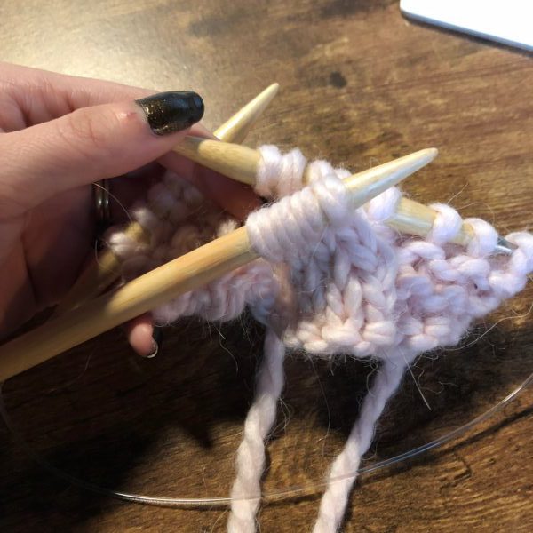 Knitting the chunky cable ear warmer
