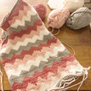 how to knit chevrons from Knitting in the Park