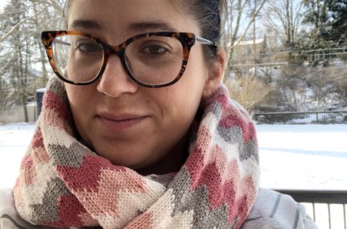 Clara Cowl with Chevrons - free knitting pattern