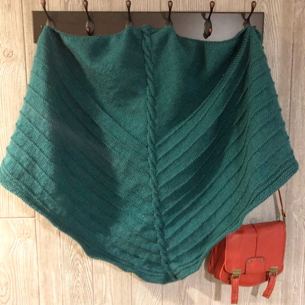 Modified Tracks in the Snow Triangular Shawl Knitting Pattern
