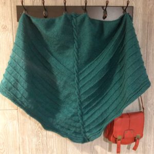 Modified Tracks in the Snow Triangular Shawl Knitting Pattern
