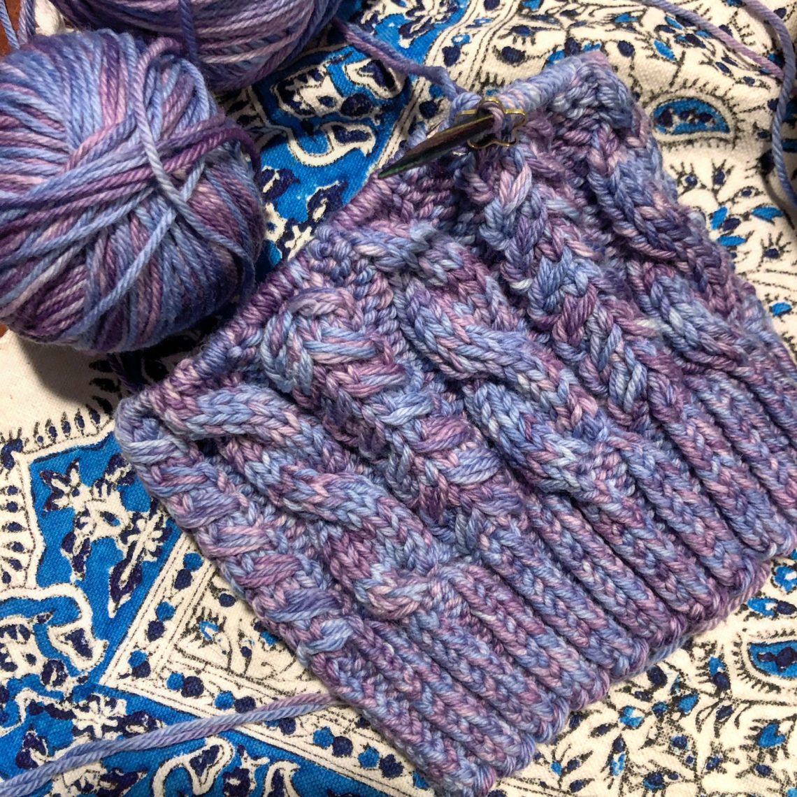 How to knit a caliper cable