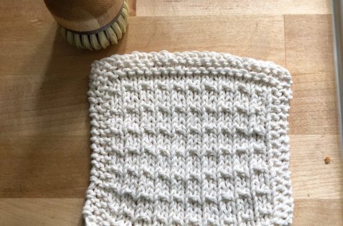 Andalusia Washcloth Knitting Pattern from knitting in the park