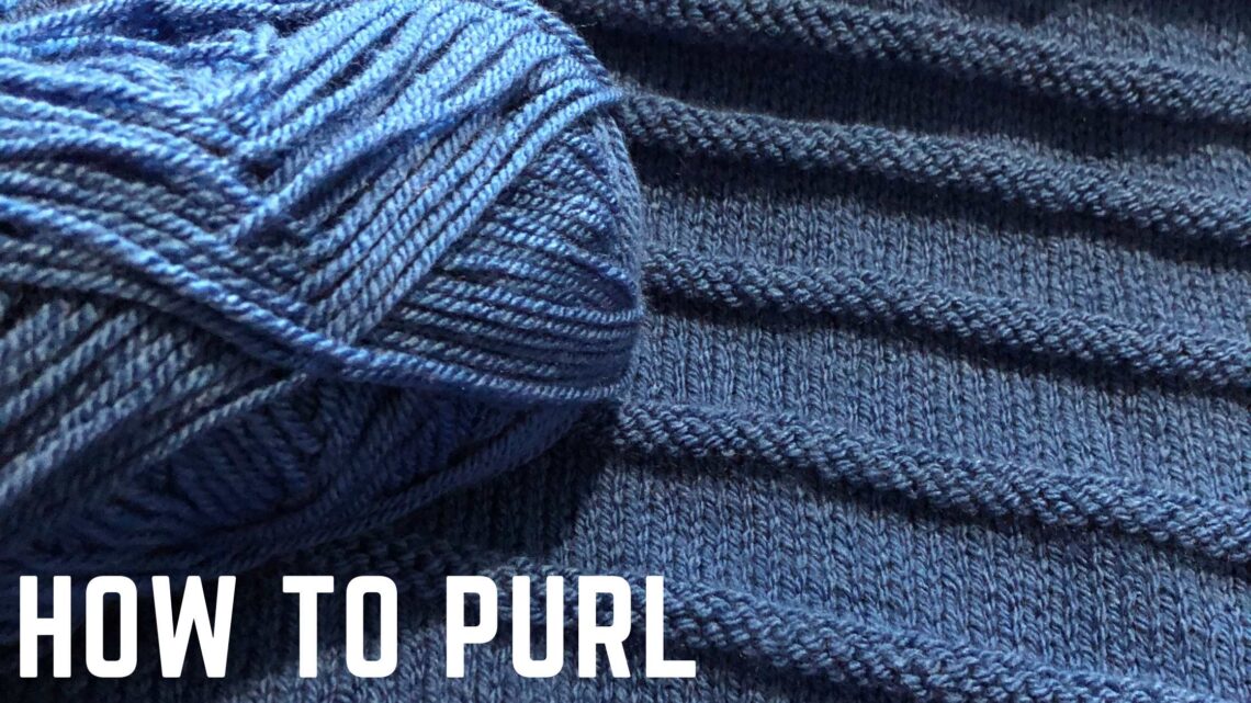 Learn how to purl with knitting in the park