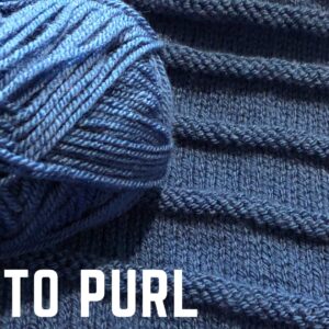 Learn how to purl with knitting in the park