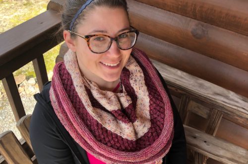 Bramble berry Crescent Shawl Knitting Pattern