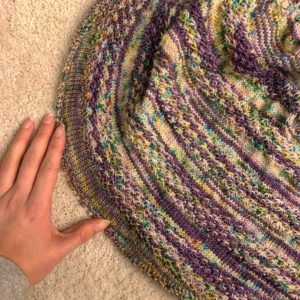 Dashing in Fasching Shawl Knitting Pattern