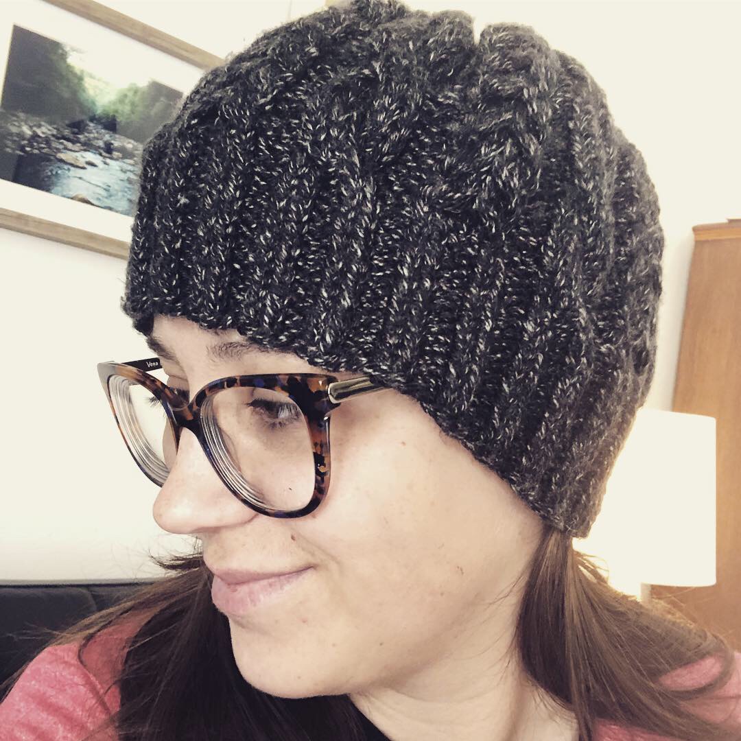 Log Cabin Hat pattern from Knitting in the Park