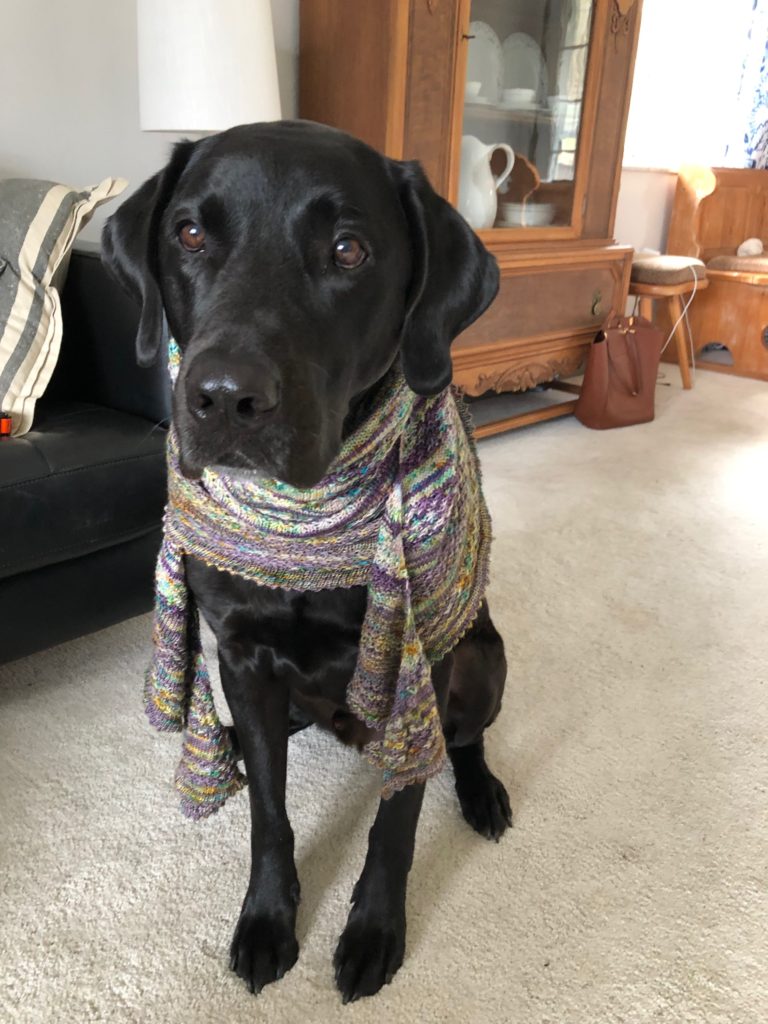 Dashing in Fasching spring shawl pattern