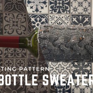 Get the braided wine bottle sweater knitting pattern for free here