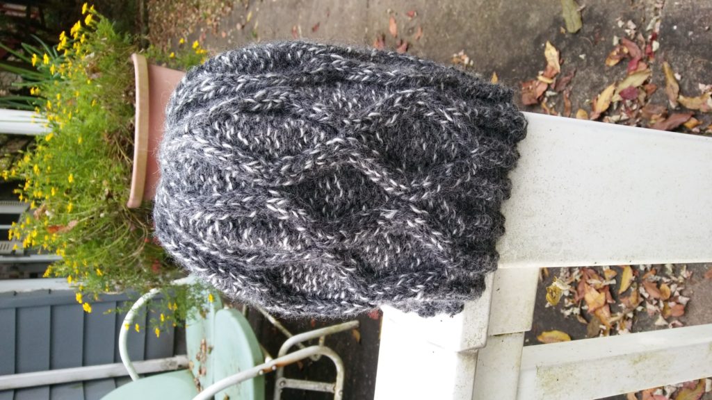 Diamond Cable Hat Knitting Pattern from Knitting in the Park