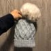 The diamond cable Avery Hat from Knitting in the Park