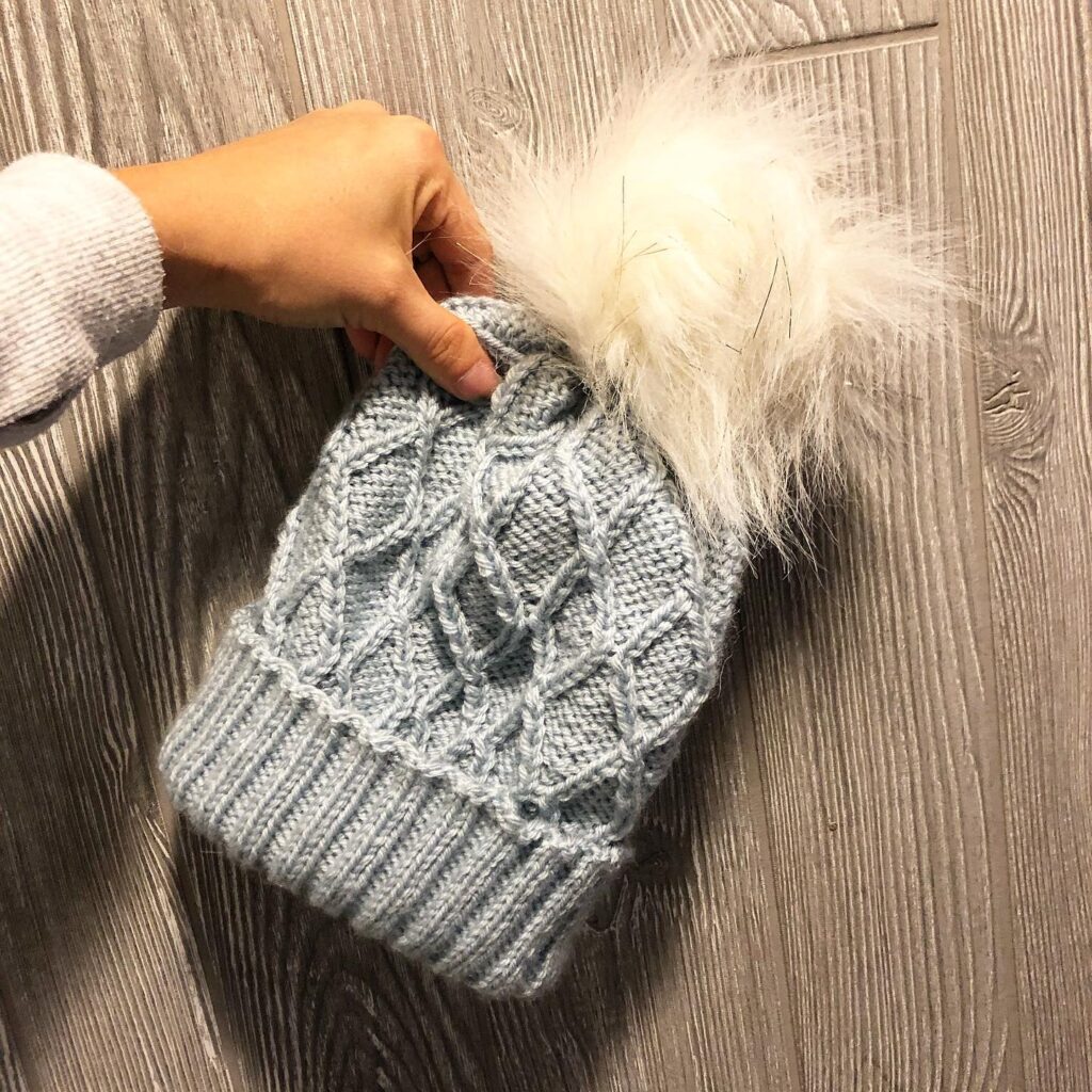 Avery, The diamond standard of knit hats. Get the knitting pattern here.