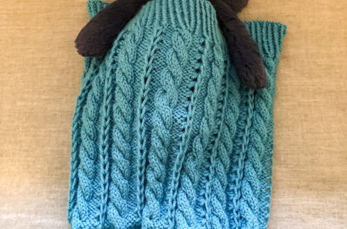 Totally Twisted Baby Sleeper from Knitting in the Park