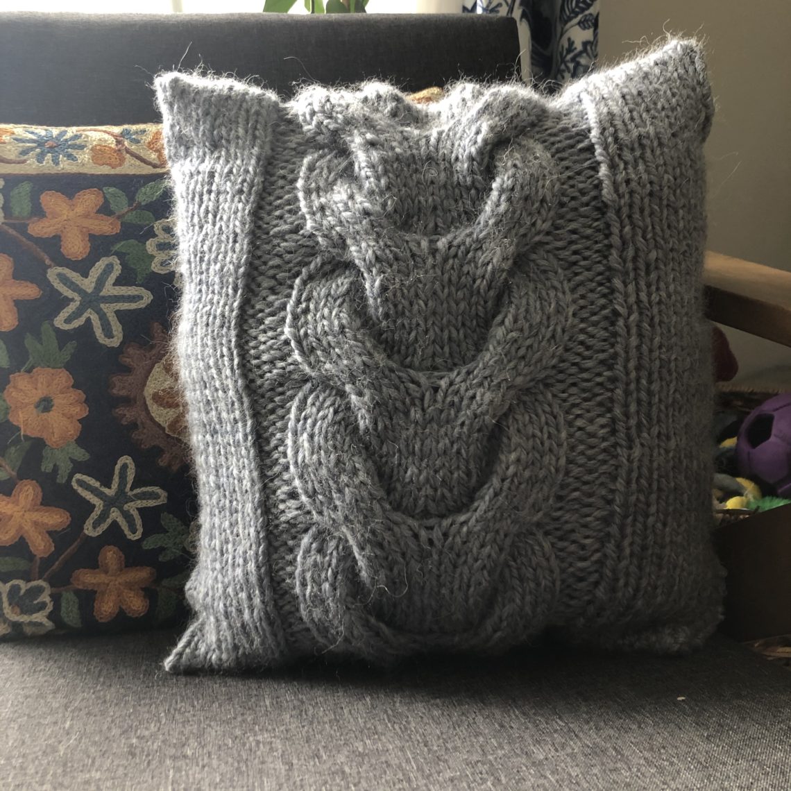Chunky Braided Pillowcase