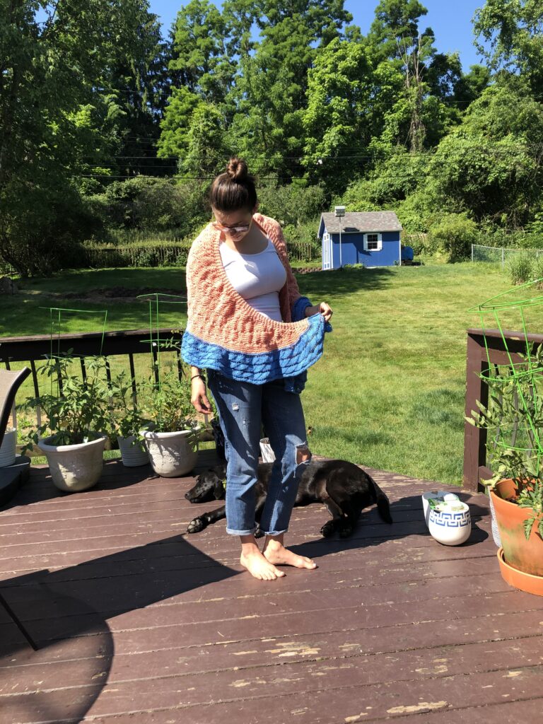 Summer Garden Wrap Knitting Pattern