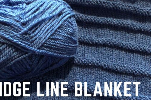 Free Knitting Pattern for the Ridge Line Baby Blanket