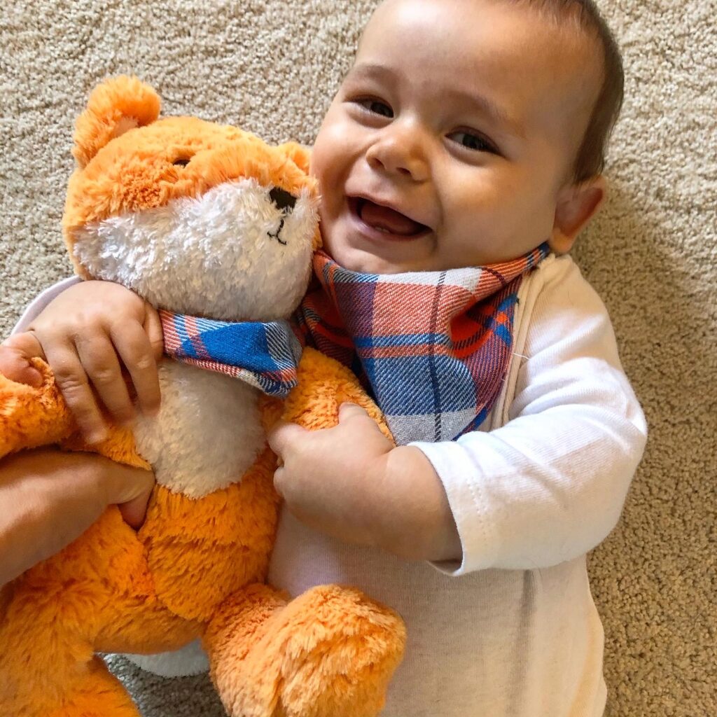 Baby and Stuffie Sized Bandana Bibs