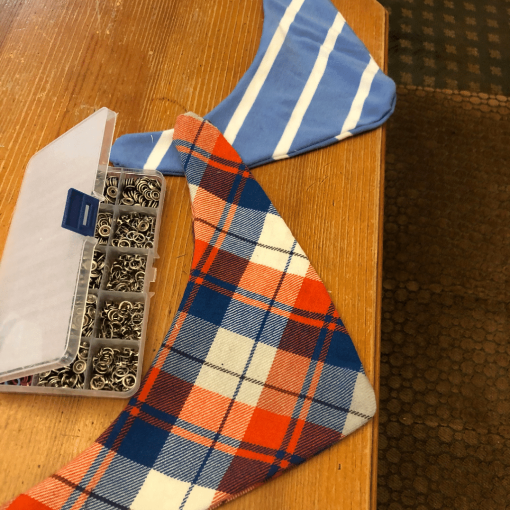 addin snaps to our baby bandana bibs