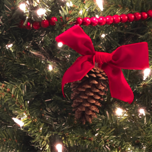 DIY Pinecone Ornament From Knitting in the Park