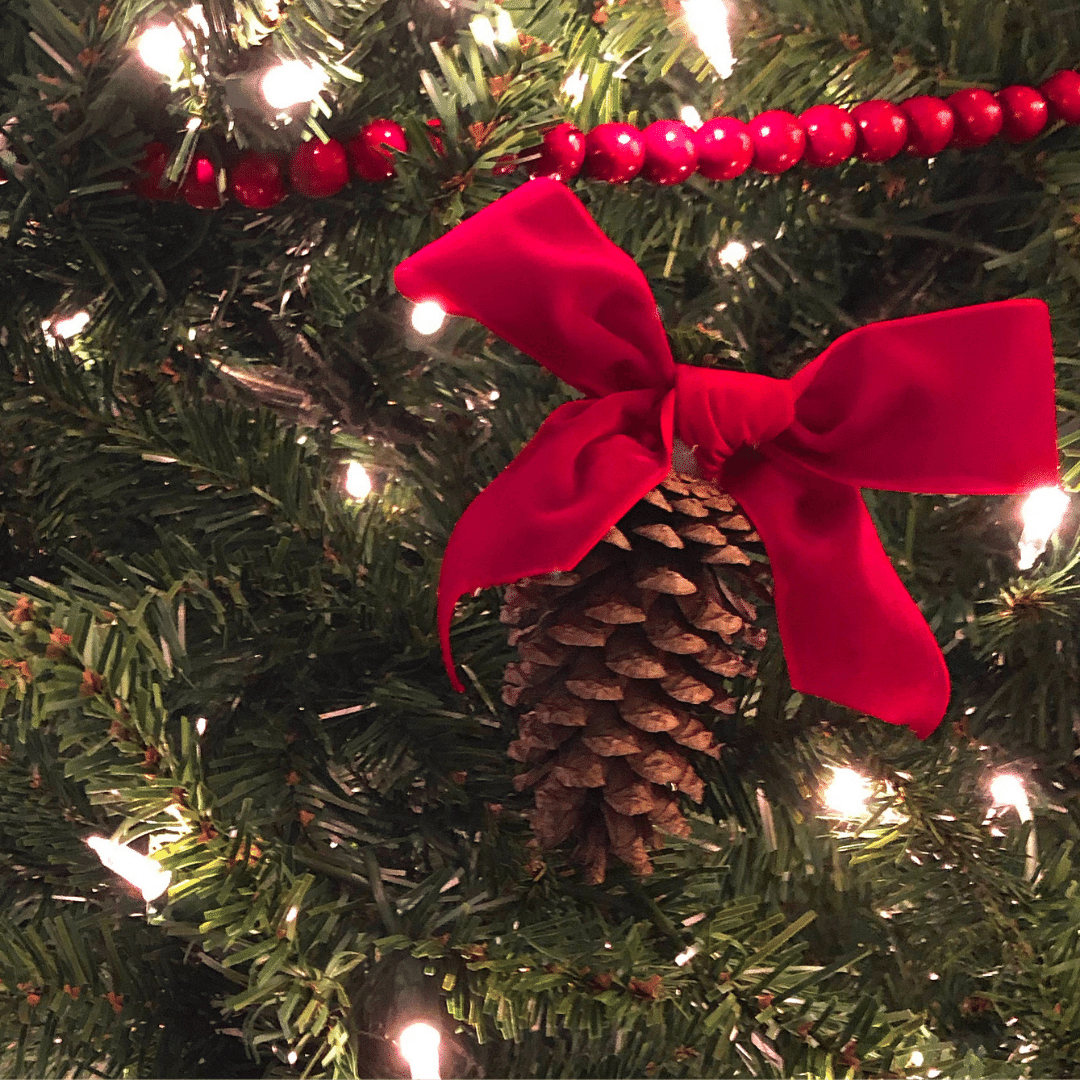 DIY Pinecone Ornament From Knitting in the Park
