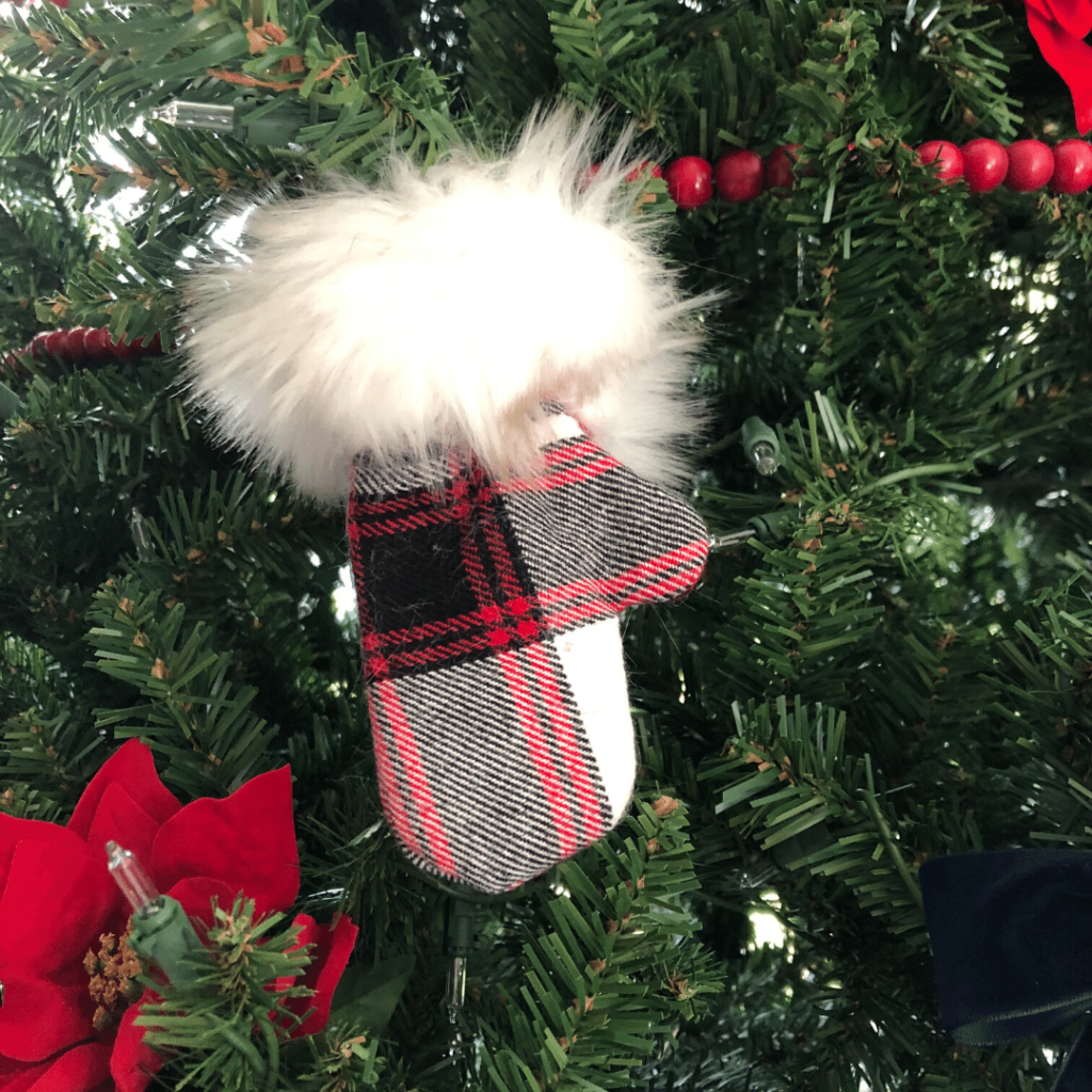 DIY Mitten Christmas Tree Ornament Tutorial Knitting in the Park