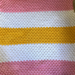 Bubble Stitch Baby Blanket Featured Image - Knitting in the Park