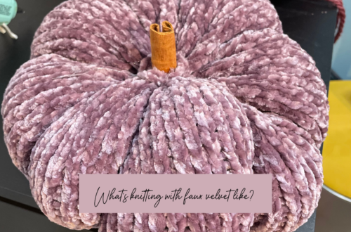 What's it like knitting with velvet yarn?