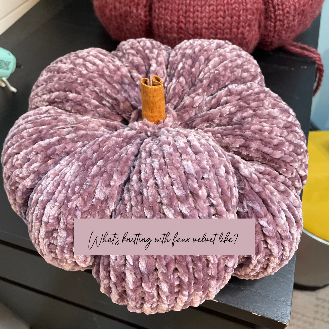 What's it like knitting with velvet yarn?