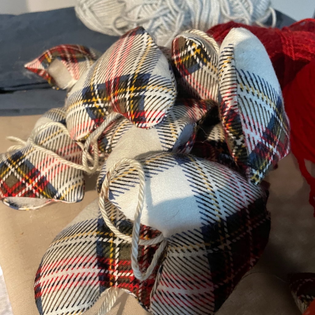 sewing your own flannel ornaments is easy
