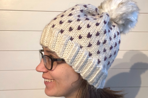 Free Rabbit Tracks Hat Knitting Pattern