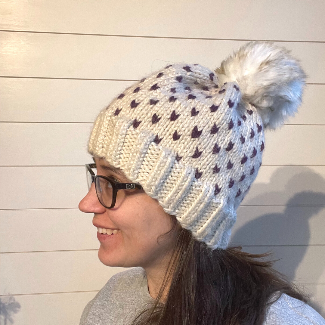 Free Rabbit Tracks Hat Knitting Pattern