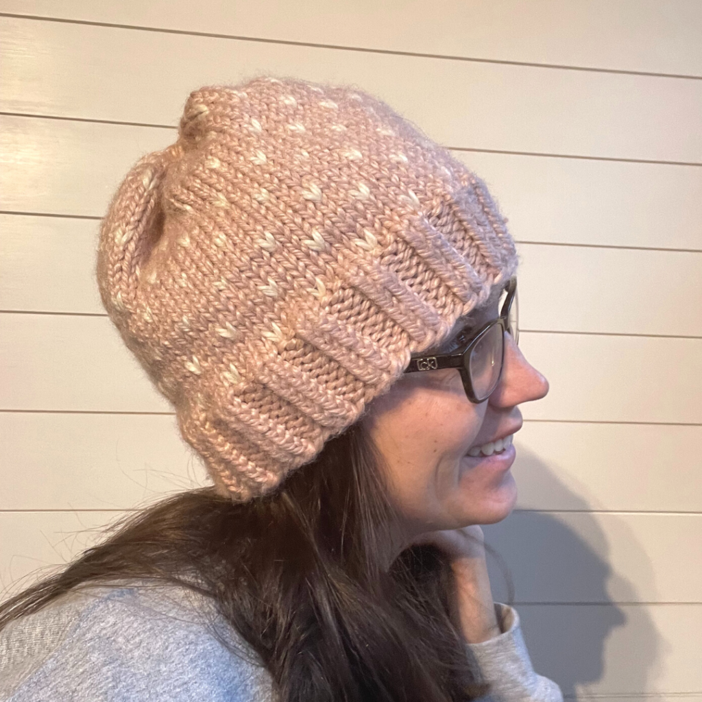 Get the free Chunky Rabbit Tracks Hat knitting Pattern