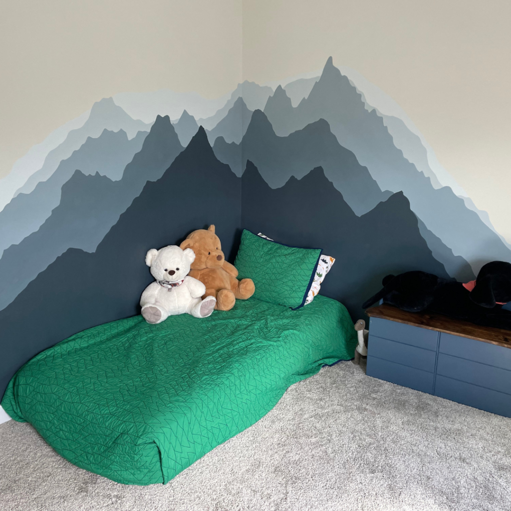 DIY a Mountain Mural in your home.