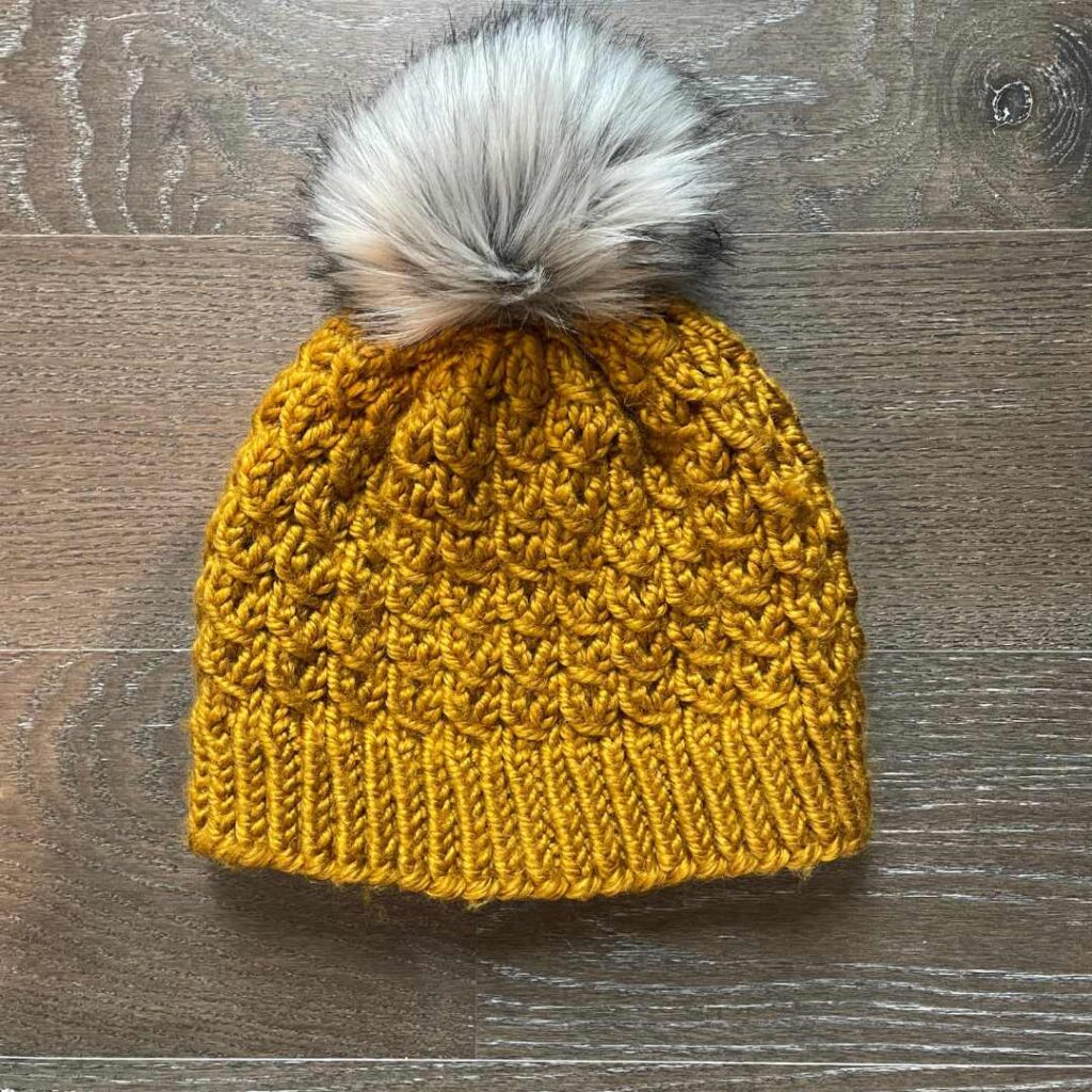 The Mockup Hat with Mock Cables from Knitting in the Park
