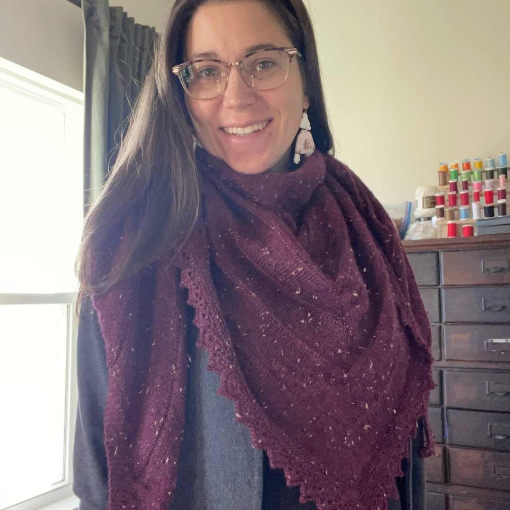 Download the First Tracks Shawl from Knitting Pattern