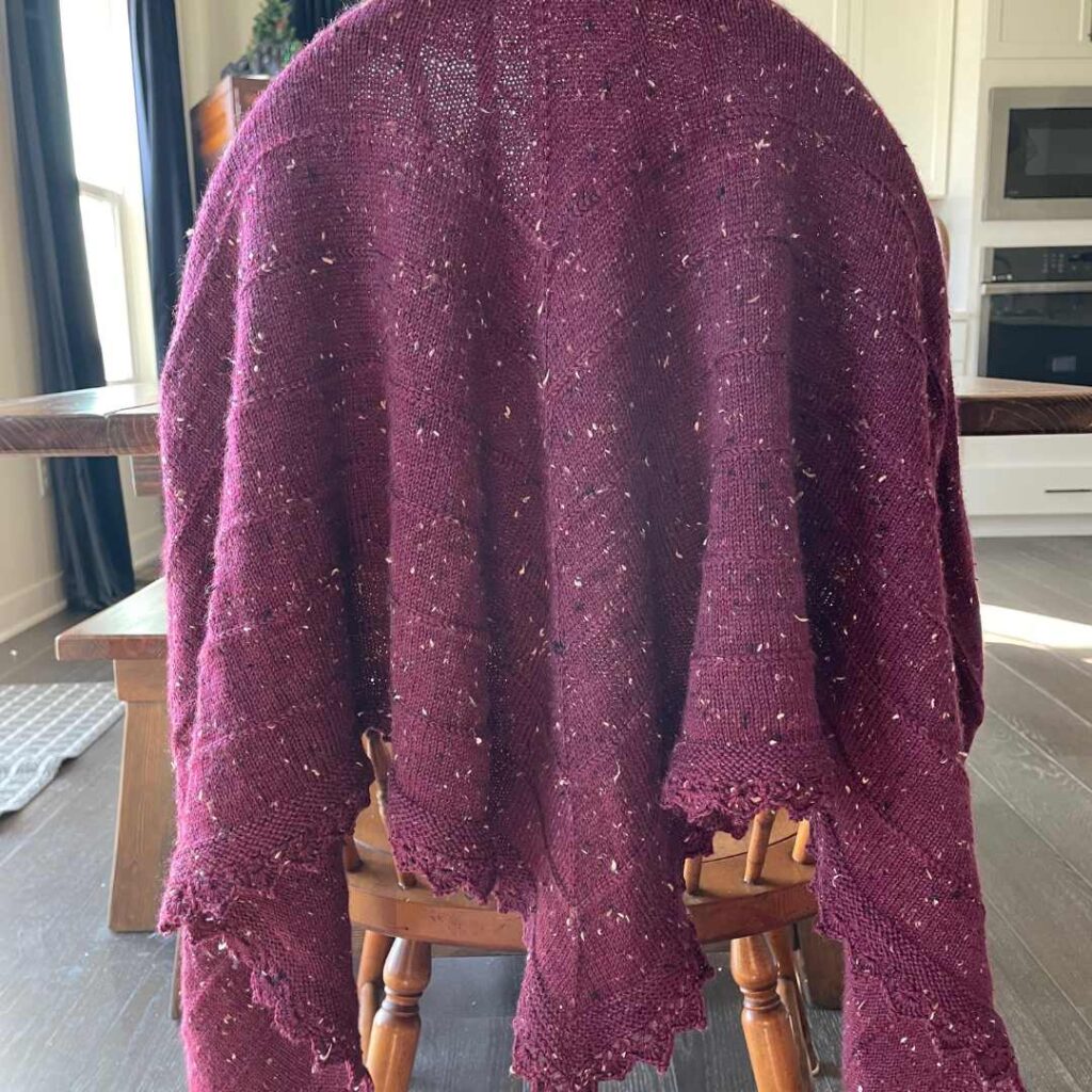 First Tracks Shawl Knitting Pattern from Knitting in the Park