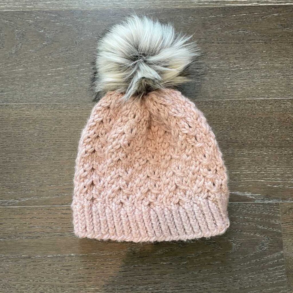The Mock Three Hat with Mock Cables from Knitting in the Park