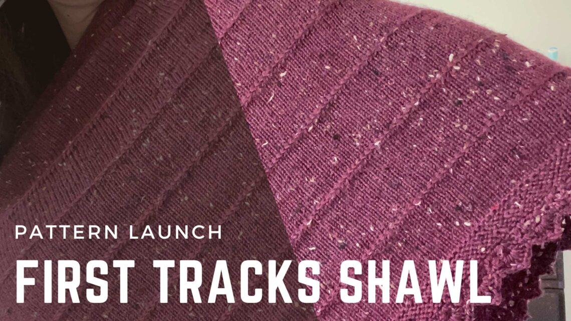 First Tracks Shawl Knitting Pattern by Knitting in the Park