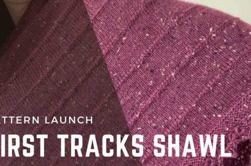First Tracks Shawl Knitting Pattern by Knitting in the Park